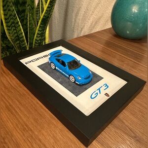 2007 Porsche GT3 Framed Art | 1:64 Scale | Custom Hand Assembled
